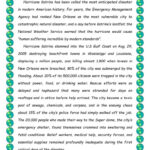 Hurricane Katrina. Reading For Detai…: English Esl Worksheets Pdf Regarding Hurricane Reading Comprehension Worksheet