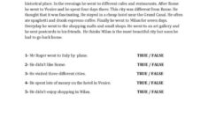 Italy Reading For Detail (Dee…: English Esl Worksheets Pdf &amp; Doc regarding Italy Reading Comprehension Worksheets