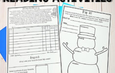 January Reading Activities - Reading Log Printable - Reading For regarding January Reading Comprehension Worksheets