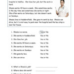 Jobs Reading Comprehension For Begin…: English Esl Worksheets Pdf Pertaining To Reading Comprehension Worksheets About Jobs