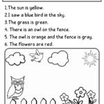 Let'S Read And Color – Sheets Regarding Reading Comprehension Coloring Worksheets