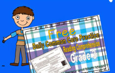 Literacy &amp; Math Ideas: Free Grade 3 Daily Common Core Reading within Reading Comprehension Worksheets Common Core