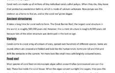 Literacy Shed Plus - Literacy Shed Plus - Teaching Resources Made Easy in Coral Reef Reading Comprehension Worksheets