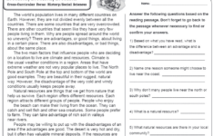 Location, Location, Location | 3Rd Grade Reading Comprehension inside Common Core Standards Reading Comprehension Worksheets