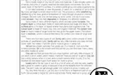 Lucky To Learn Science - Soil - Reading Passage Article - Lucky regarding Soil Reading Comprehension Worksheet