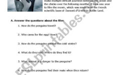 March Of The Penguins - Esl Worksheetlampshade212 for Penguins Reading Comprehension Worksheets