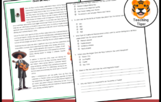 Mash > Cinco De Mayo Reading Comprehension Activity inside Cinco De Mayo Reading Comprehension Worksheets