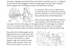 Moses Comprehension | Re | Ks1 | Judaism | Teachit inside Judaism Reading Comprehension Worksheet