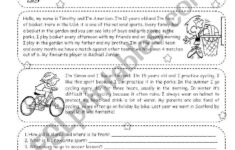 My Favourite Sport - Reading - Esl Worksheetsilvia.patti intended for Reading Comprehension Worksheets About Sports
