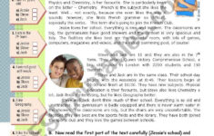 My School" - Reading Comprehension + Writing Activities For with regard to Reading Comprehension Worksheets Intermediate