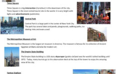 New York City Reading Reading For De…: Deutsch Daf Arbeitsblätter for New York City Reading Comprehension Worksheets