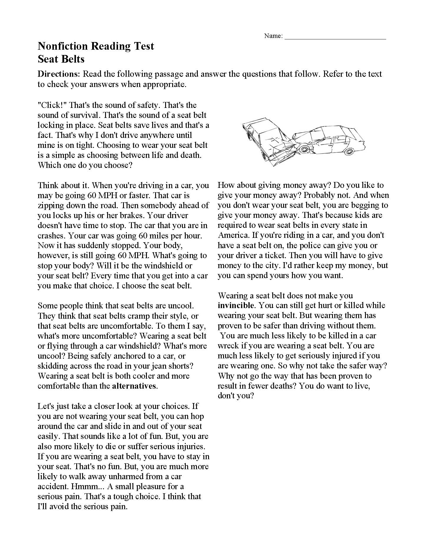 Nonfiction Passages And Functional Texts | Ereading Worksheets with regard to Expository Reading Comprehension Worksheets