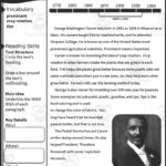 Nonfiction Reading Packet: George Washington Carverteach Simple Intended For George Washington Carver Reading Comprehension Worksheets