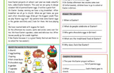 Our Easter Reading For Detail (Dee…: English Esl Worksheets Pdf &amp; Doc pertaining to Easter Reading Comprehension Worksheets