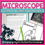 Parts Of The Microscope Colornumber Worksheet ⋆ The Trendy In Microscope Reading Comprehension Worksheet