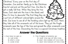 Pinrebecca Taylor-Dearden On English | Reading Worksheets intended for Free Christmas Reading Comprehension Worksheets