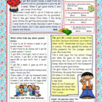 Pocket Money (+Key) Reading For Deta…: English Esl Worksheets Pdf Intended For Money Reading Comprehension Worksheets