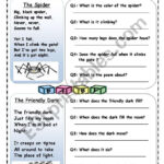 Poem Reading Comprehension   Esl Worksheetsweetsuna Intended For Poetry Reading Comprehension Worksheets