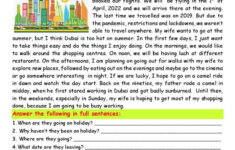 Prepositions Of Time: Our First Holi…: English Esl Worksheets Pdf pertaining to Prepositions Reading Comprehension Worksheets