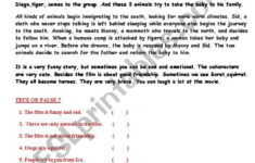 Reading Activity About Ice Age - Esl Worksheetancient Mariner inside Ice Age Reading Comprehension Worksheets