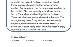 Reading Comprehension (1) - Grade 5 Online Exercise For | Live pertaining to Reading And Comprehension Worksheets For Grade 5