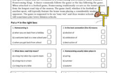 Reading Comprehension #5 Reading For…: English Esl Worksheets Pdf with regard to Reading Comprehension Worksheets For Middle School