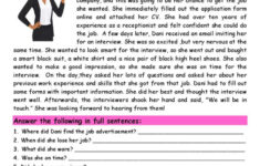 Reading Comprehension: A Jo…: English Esl Worksheets Pdf &amp; Doc pertaining to Jobs Reading Comprehension Worksheets