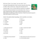 Reading Comprehension   A Koala Call…: English Esl Worksheets Pdf Throughout 5th Grade Reading Comprehension Worksheets Multiple Choice