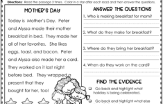 Reading Comprehension Answering Wh Questions {May} 3 Levels within May Day Reading Comprehension Worksheets