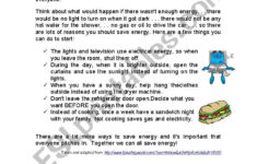 Reading Comprehension Energy Efficiency - Esl Worksheetldelag22 intended for Energy Reading Comprehension Worksheet