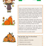 Reading Comprehension: English Esl Worksheets Pdf & Doc With Regard To Autumn Reading Comprehension Worksheets