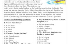 Reading Comprehension For Beginner A…: English Esl Worksheets Pdf in Reading Comprehension Worksheets For Esl Students
