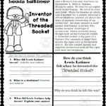 Reading Comprehension For Black History Month: Lewis Latimer Pertaining To Black History Month Reading Comprehension Worksheets