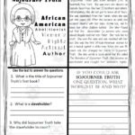 Reading Comprehension For Black History Month: Sojourner Truth Throughout Sojourner Truth Reading Comprehension Worksheet