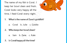 Reading Comprehension For Grade 2 - Your Home Teacher intended for Grade 2 Reading Comprehension Worksheets