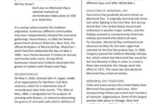 Reading Comprehension: Memorial Day…: English Esl Worksheets Pdf &amp; Doc intended for Memorial Day Reading Comprehension Worksheets