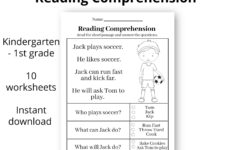 Reading Comprehension - Printable - Worksheet - First Grade regarding 1st Grade Reading Comprehension Worksheet