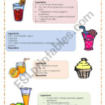 Reading Comprehension   Smoothies´ Recipes 2 2   Esl Worksheet With Regard To Recipe Reading Comprehension Worksheets