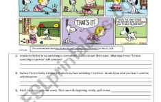 Reading Comprehension Through Two Comics + Key - Esl Worksheet regarding Comic Strip Reading Comprehension Worksheets