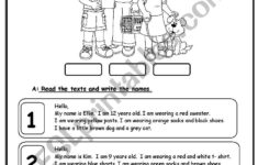 Reading Comprehension With Clothes (2 Pages) - Esl Worksheet with regard to Clothes Reading Comprehension Worksheets