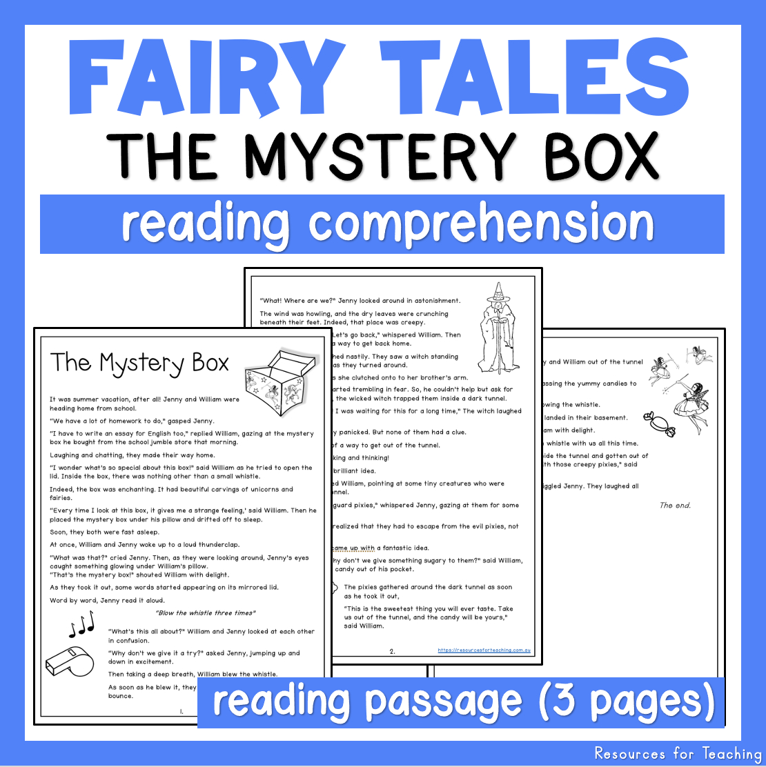 Reading Comprehension Worksheets – Fairy Tale 2 | Resources For inside Fairy Tale Reading Comprehension Worksheets