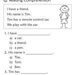 Reading Comprehension Worksheets For Grade 1   Your Home Teacher For Reading Comprehension Worksheets For Grade 1