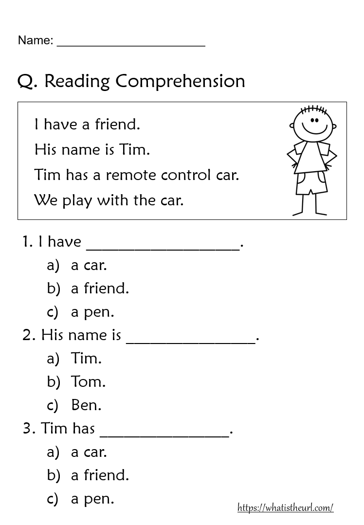Reading Comprehension Worksheets For Grade 1 - Your Home Teacher with regard to Year 1 Reading Comprehension Worksheets Free