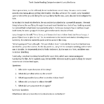 Reading Comprehension Worksheets | Tenth Grade Reading Within Reading Comprehension Worksheets Grade 10