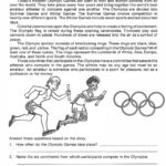 Reading Skills   Famous People   The Olympics Regarding Olympics Reading Comprehension Worksheets