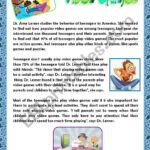 Reading  Video Games   Esl Worksheettal Kivity For Reading Comprehension Worksheets About Video Games