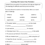 Reading Worksheets | Context Clues Worksheets Inside Context Clues Reading Comprehension Worksheets