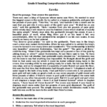 Reading Worksheets | Eighth Grade Reading Worksheets In Free 8th Grade Reading Comprehension Worksheets