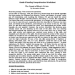 Reading Worksheets | Eighth Grade Reading Worksheets With Free 8th Grade Reading Comprehension Worksheets