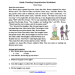 Reading Worksheets | Third Grade Reading Worksheets In 3Rd Grade Reading Comprehension Worksheets Free